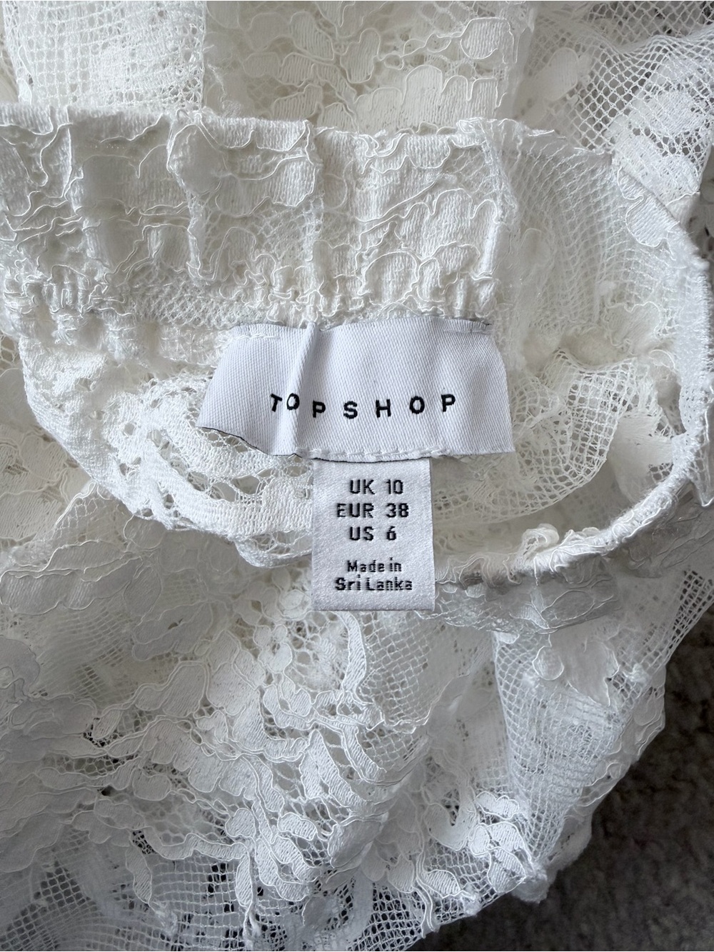 Topshop Floral Lace Skirt with Tag
